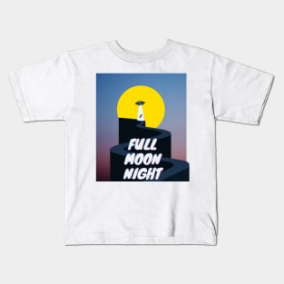 full moon night Kids T-Shirt